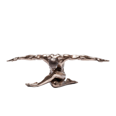 Deco Figurine Nude Man Bow