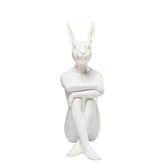 Deco Figurine Rabbit Gillie White