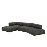 Corner Sofa Bow Left Grey