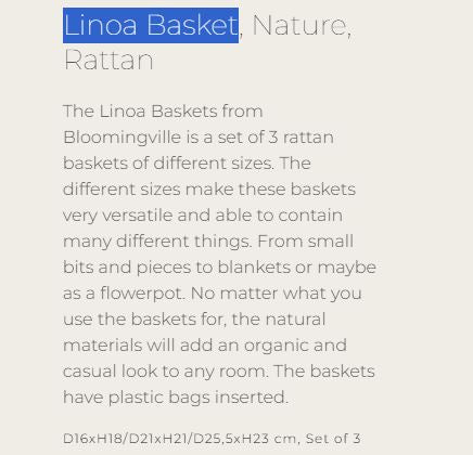 Linoa Basket