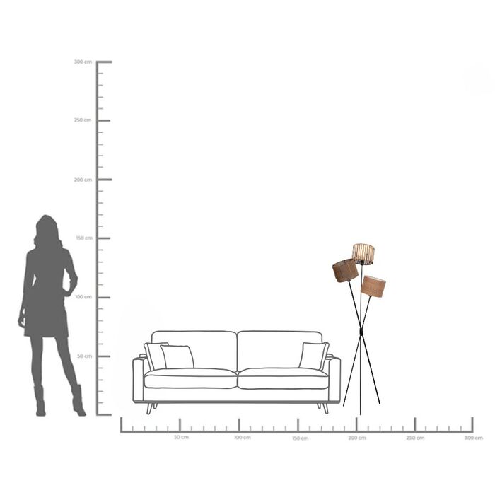 Floor Lamp Cannes Trio