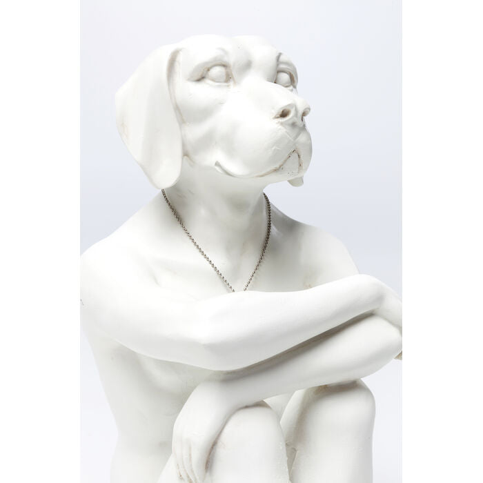 Deco Figurine Dog Marc White