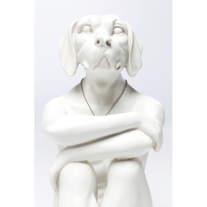 Deco Figurine Dog Marc White