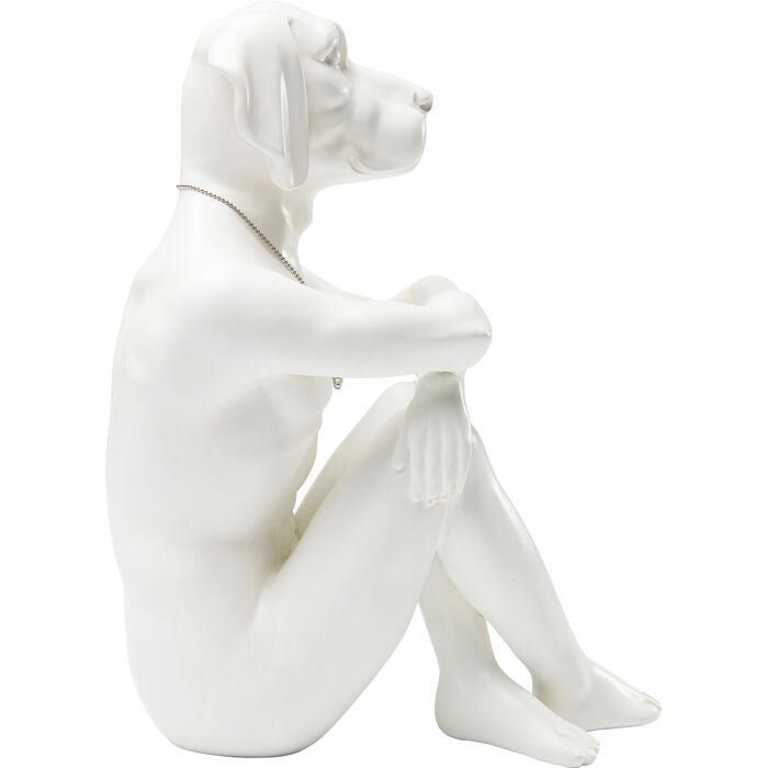 Deco Figurine Dog Marc White