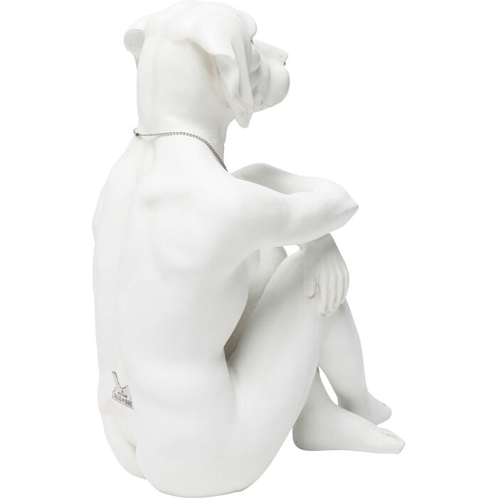 Deco Figurine Dog Marc White
