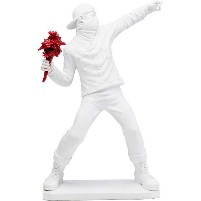 Deco Figurine Street Art Bouquet White