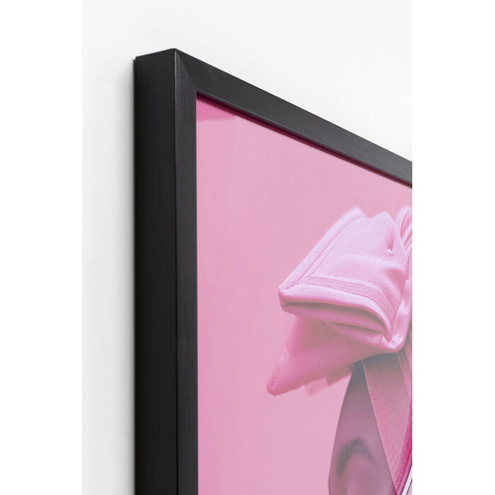 Framed Picture LED Pink Woman