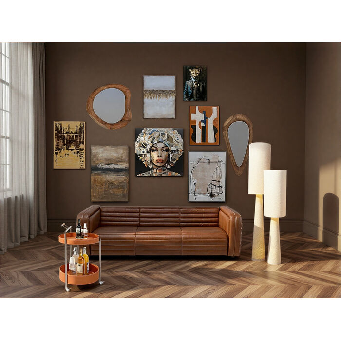 Glass Picture 3D Art Geo Women