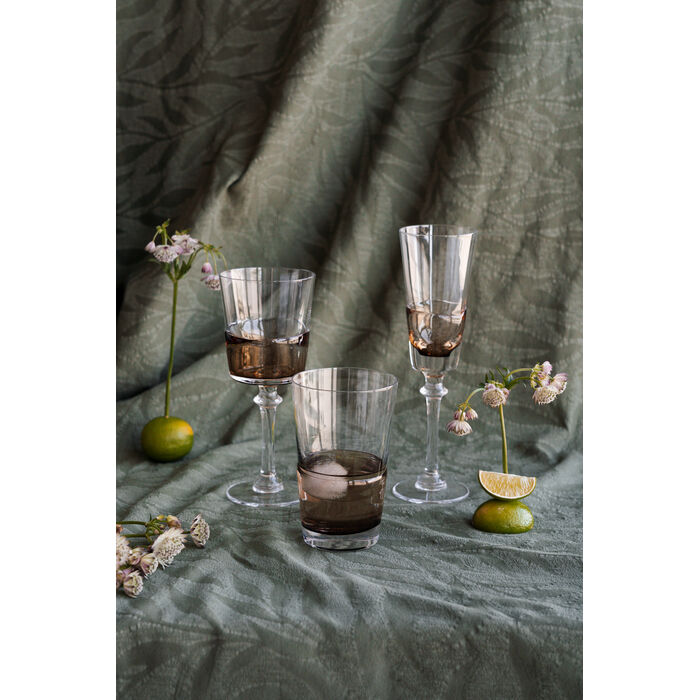 Champagne Glass Mimi Amber 24cm