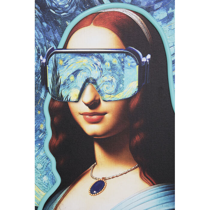 Framed Picture LED Art Lady