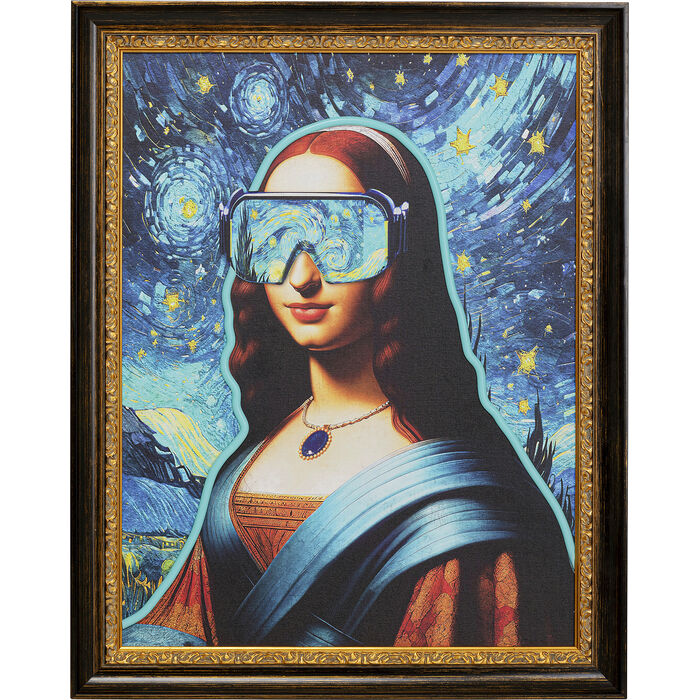 Framed Picture LED Art Lady