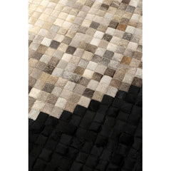 Carpet Pixel Circle Grey