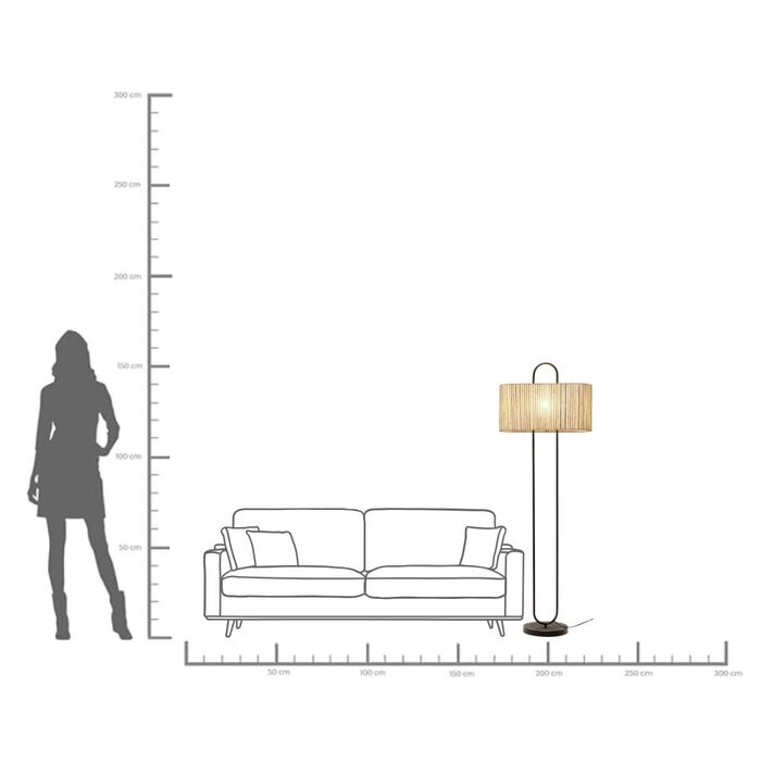 Floor Lamp Philadelphia Black