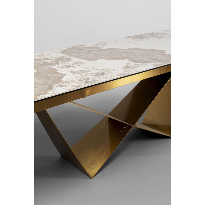 Extension Table Connesso Brass