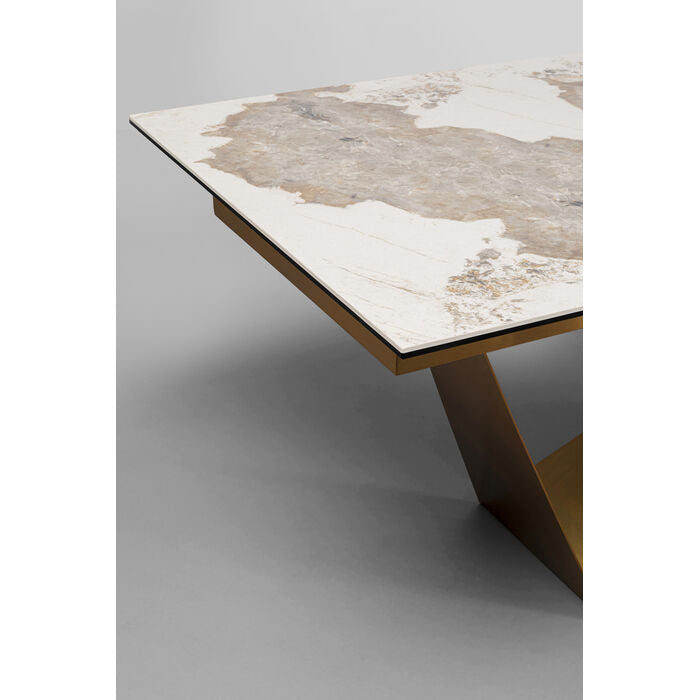 Extension Table Connesso Brass