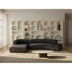 Corner Sofa Bow Left Grey