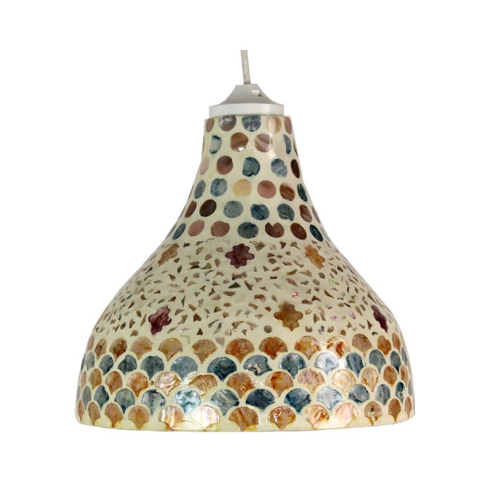 Lampshade Light Capiz Multi