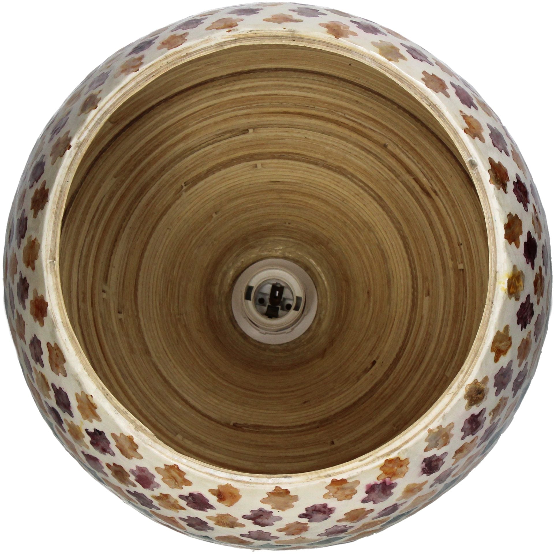 Lampshade Light Capiz Multi