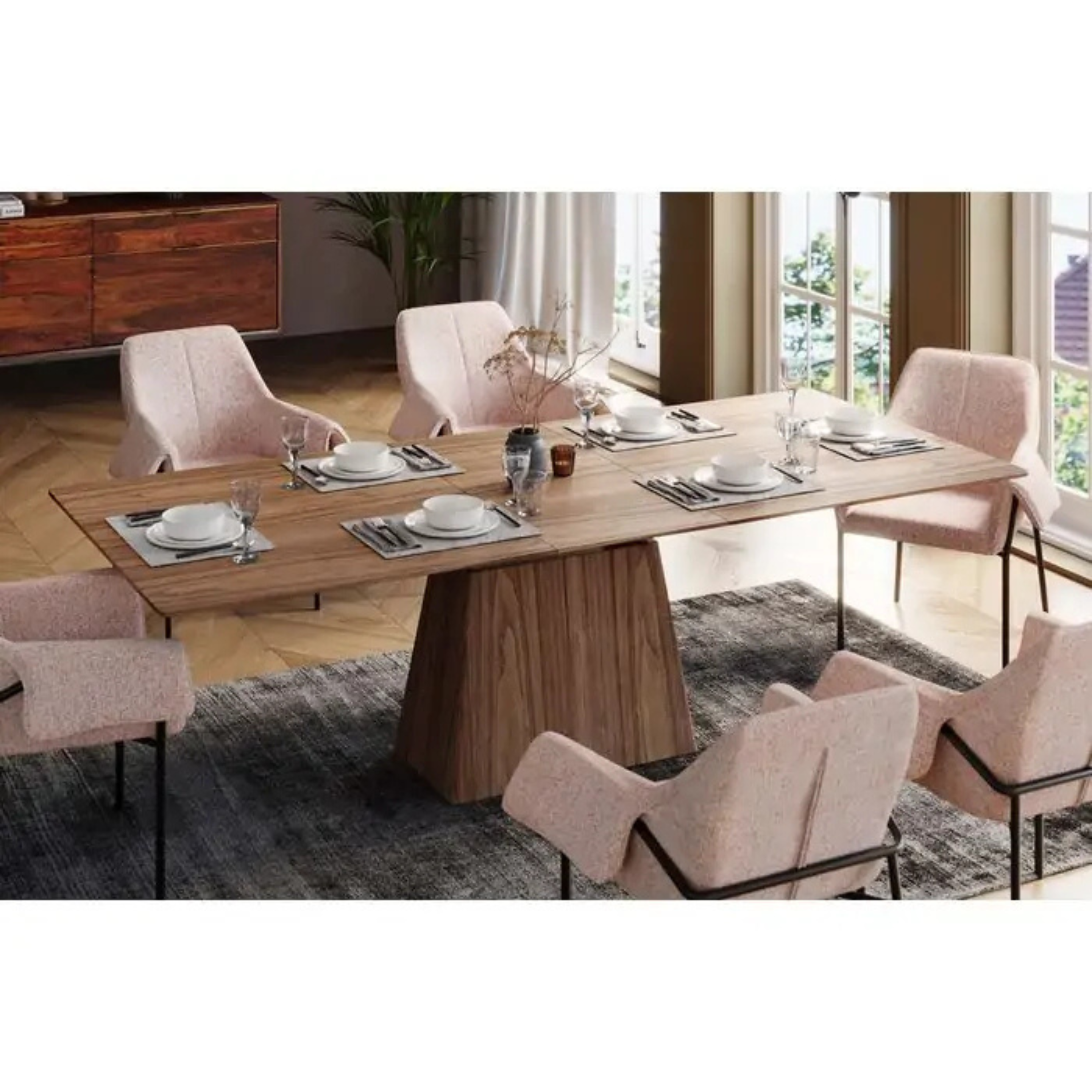 Extension Table Benvenuto Walnut 200-250cm