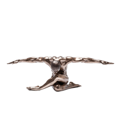 Deco Figurine Nude Man Bow