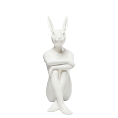 Deco Figurine Rabbit Gillie White