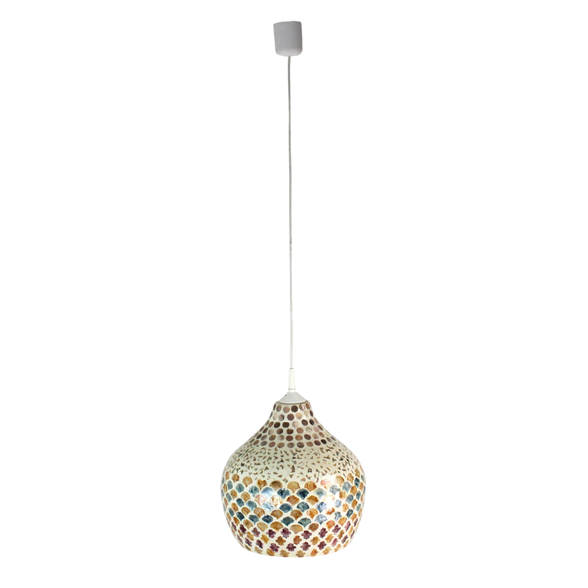 Lampshade Light Capiz Multi