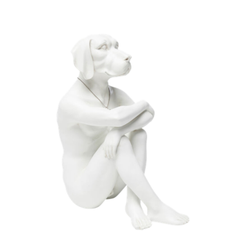Deco Figurine Dog Marc White