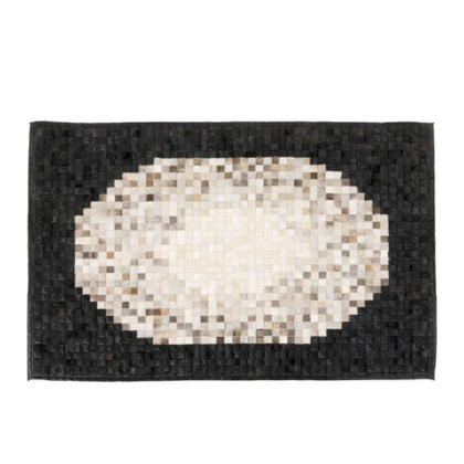 Carpet Pixel Circle Grey