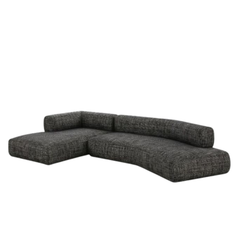 Corner Sofa Bow Left Grey